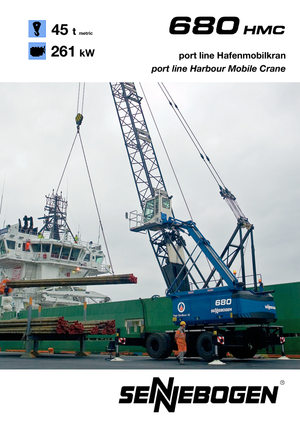 Подвижни кранове - решетъчна стрела Sennebogen 680 HMC
