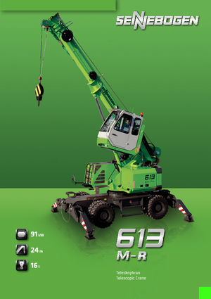 Подвижни кранове - телескопична стрела Sennebogen 613 M