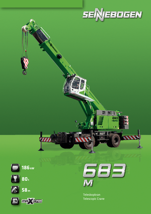 Подвижни кранове - телескопична стрела Sennebogen 683 M