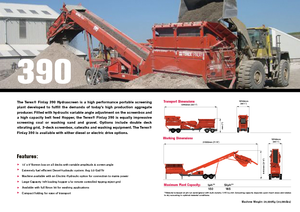 Мобилни скрининг инсталации (заводи) Terex-Finlay 390 Hydrascreen