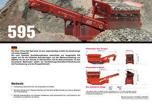 Мобилни скрининг инсталации (заводи) Terex-Finlay 595 Hydratrak