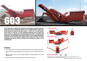 Мобилни скрининг инсталации (заводи) Terex-Finlay 663 Supertrak