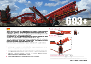 Мобилни скрининг инсталации (заводи) Terex-Finlay 693 Supertrak