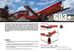 Мобилни скрининг инсталации (заводи) Terex-Finlay 693 Supertrak