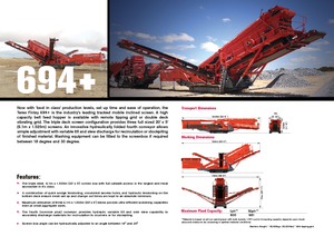 Мобилни скрининг инсталации (заводи) Terex-Finlay 694 Supertrak