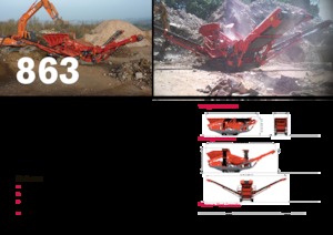 Мобилни скрининг инсталации (заводи) Terex-Finlay 863+