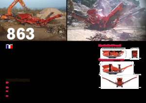 Мобилни скрининг инсталации (заводи) Terex-Finlay 863+