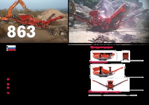 Мобилни скрининг инсталации (заводи) Terex-Finlay 863+
