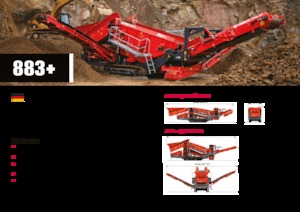 Мобилни скрининг инсталации (заводи) Terex-Finlay 883+