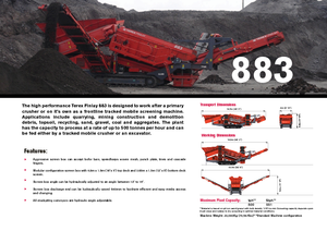 Мобилни скрининг инсталации (заводи) Terex-Finlay 883 Reclaimer