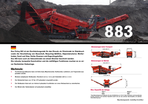 Мобилни скрининг инсталации (заводи) Terex-Finlay 883 Reclaimer