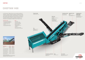 Мобилни скрининг инсталации (заводи) Powerscreen Chieftain 1400