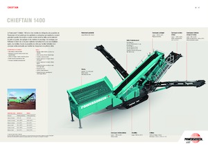 Мобилни скрининг инсталации (заводи) Powerscreen Chieftain 1400