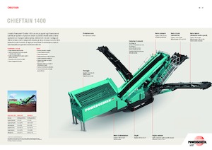 Мобилни скрининг инсталации (заводи) Powerscreen Chieftain 1400