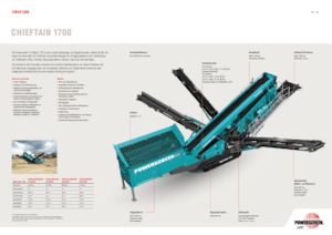 Мобилни скрининг инсталации (заводи) Powerscreen Chieftain 1700