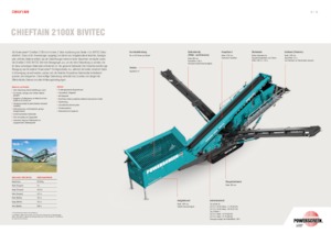 Мобилни скрининг инсталации (заводи) Powerscreen Chieftain 2100X Bivitec