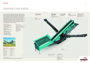 Мобилни скрининг инсталации (заводи) Powerscreen Chieftain 2100X Bivitec