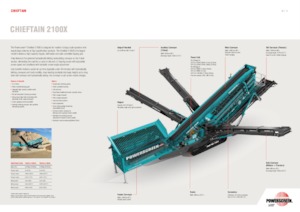 Мобилни скрининг инсталации (заводи) Powerscreen Chieftain 2100X