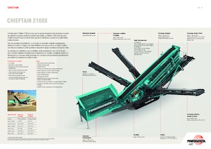 Мобилни скрининг инсталации (заводи) Powerscreen Chieftain 2100X