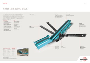 Мобилни скрининг инсталации (заводи) Powerscreen Chieftain 2200 3 Deck