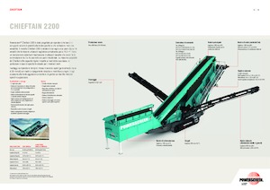 Мобилни скрининг инсталации (заводи) Powerscreen Chieftain 2200