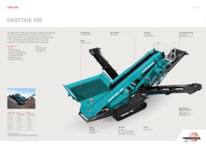 Мобилни скрининг инсталации (заводи) Powerscreen Chieftain 400