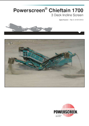 Мобилни скрининг инсталации (заводи) Powerscreen Chieftain 1700 3 Deck