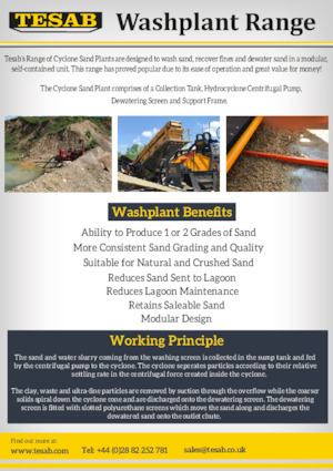 Мобилни скрининг инсталации (заводи) Tesab DSP150 