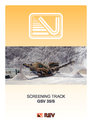 Мобилни скрининг инсталации (заводи) REV GSV 35 S