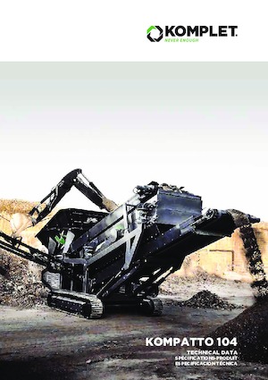 Мобилни скрининг инсталации (заводи) Komplet KOMPATTO 104