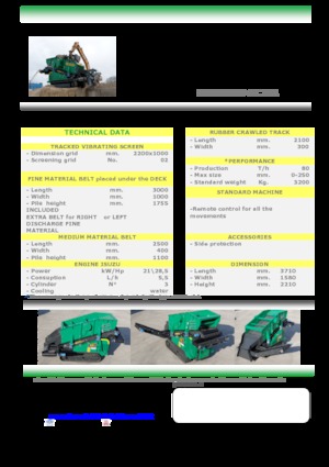 Мобилни скрининг инсталации (заводи) Komplet Kompatto SC 221 