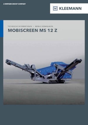 Мобилни скрининг инсталации (заводи) Kleemann MS 12 Z