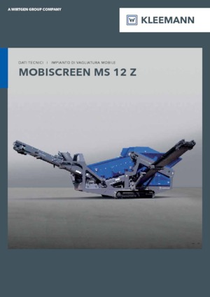 Мобилни скрининг инсталации (заводи) Kleemann MS 12 Z