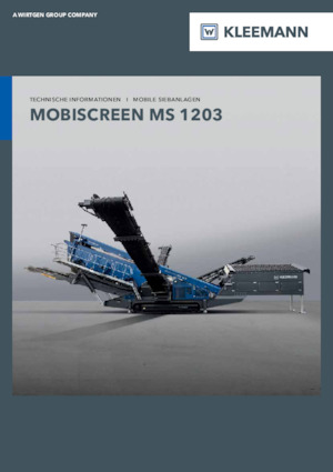 Мобилни скрининг инсталации (заводи) Kleemann MS 1203