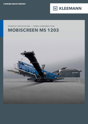 Мобилни скрининг инсталации (заводи) Kleemann MS 1203