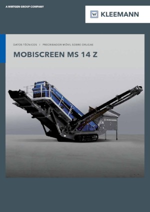 Мобилни скрининг инсталации (заводи) Kleemann MS 14 Z