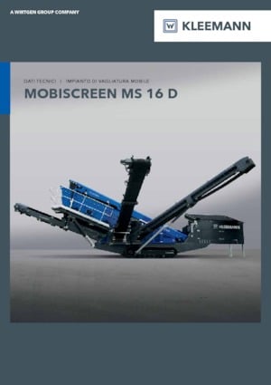 Мобилни скрининг инсталации (заводи) Kleemann MS 16 D