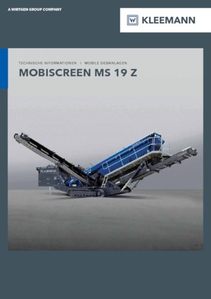 Мобилни скрининг инсталации (заводи) Kleemann MS 19 Z