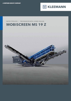 Мобилни скрининг инсталации (заводи) Kleemann MS 19 Z