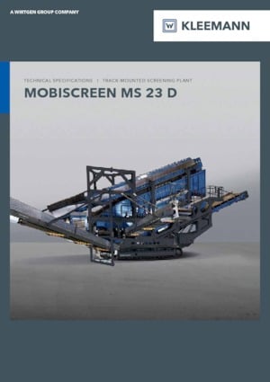 Мобилни скрининг инсталации (заводи) Kleemann MS 23 D