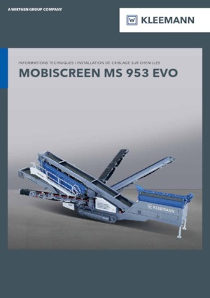 Мобилни скрининг инсталации (заводи) Kleemann MS 953i EVO