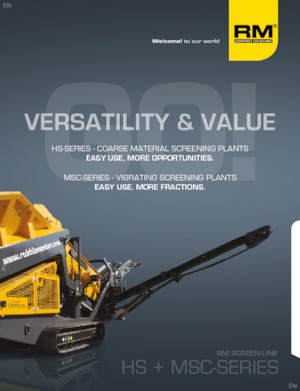 Мобилни скрининг инсталации (заводи) Rubble Master MSC 8500M-3D