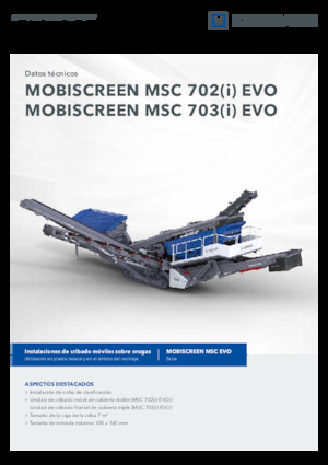 Мобилни скрининг инсталации (заводи) Kleemann MSC 702i EVO