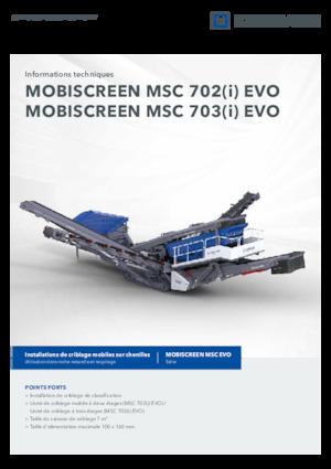 Мобилни скрининг инсталации (заводи) Kleemann MSC 702i EVO