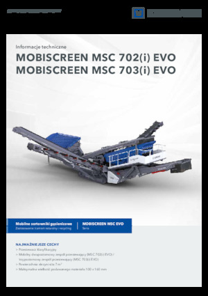 Мобилни скрининг инсталации (заводи) Kleemann MSC 702i EVO