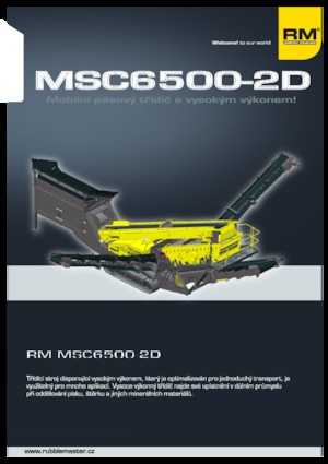Мобилни скрининг инсталации (заводи) Rubble Master MSC 6500-2D