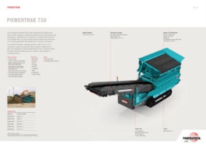 Мобилни скрининг инсталации (заводи) Powerscreen Powertrak 750
