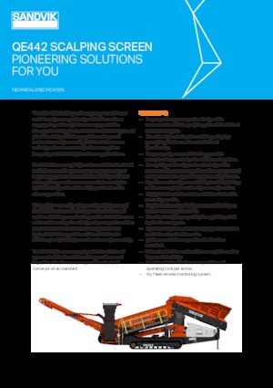 Мобилни скрининг инсталации (заводи) Sandvik QE442 FFMS