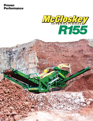 Мобилни скрининг инсталации (заводи) McCloskey R155