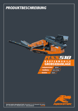 Мобилни скрининг инсталации (заводи) Rockster RSS518